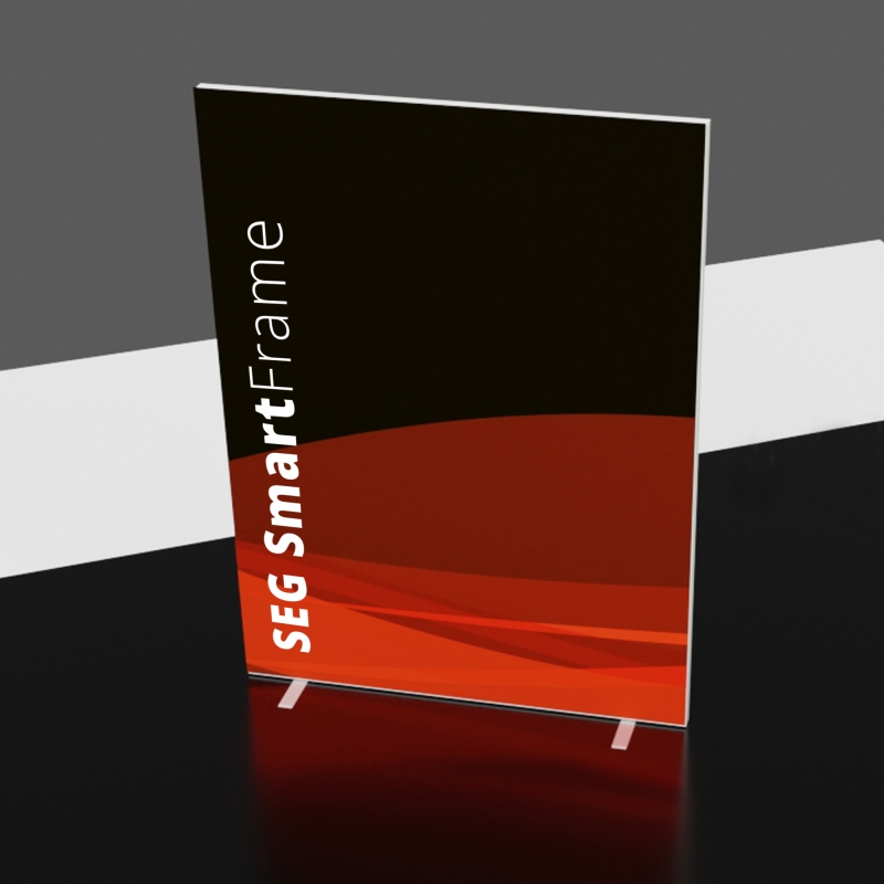 SEG SmartFrame 150x230cm inkl. doppelseitigem Print (oder Rückseite weiß)